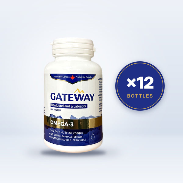 Gateway Seal Oil Omega-3 (120 softgels) x12